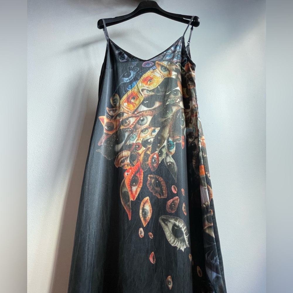 Silk Avant-Garde Designer Slip Dress Size Small / Medium - Picture 11 of 16